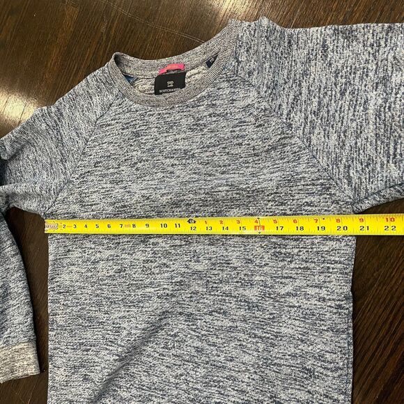 Scotch And Soda Sweatshirt Men’s Large Off The Grid Crewneck Blue Heathered - Picture 8 of 8